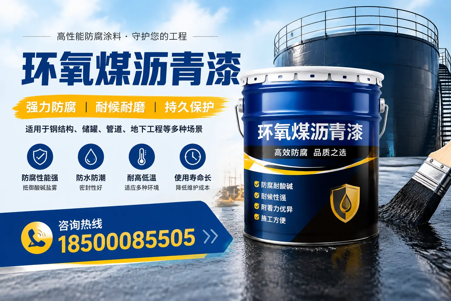 环氧煤沥青漆在工业中的应用,滦平企业的选择
